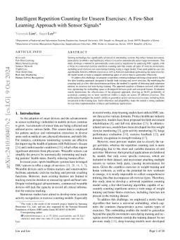 Intelligent Repetition Counting for Unseen Exercises: A Few-Shot
  Learning Approach with Sensor Signals