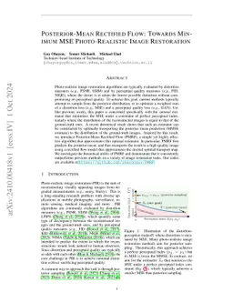Posterior-Mean Rectified Flow: Towards Minimum MSE Photo-Realistic Image Restoration