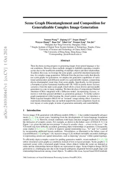 Scene Graph Disentanglement and Composition for Generalizable Complex
  Image Generation