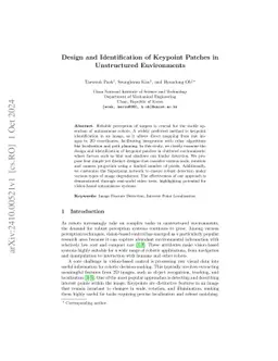 Design and Identification of Keypoint Patches in Unstructured
  Environments