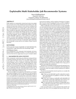 Explainable Multi-Stakeholder Job Recommender Systems