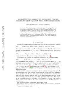 Nonparametric Diffusivity Estimation for the Stochastic Heat Equation
  from Noisy Observations