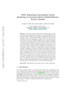 GMT: Enhancing Generalizable Neural Rendering via Geometry-Driven
  Multi-Reference Texture Transfer