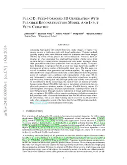 Flex3D: Feed-Forward 3D Generation with Flexible Reconstruction Model and Input View Curation