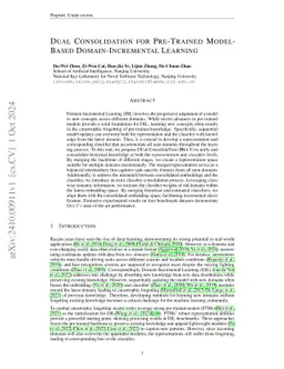 Dual Consolidation for Pre-Trained Model-Based Domain-Incremental Learning