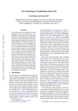 Text Clustering as Classification with LLMs