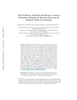 Pediatric Wrist Fracture Detection Using Feature Context Excitation
  Modules in X-ray Images