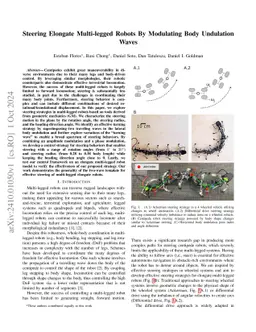 Steering Elongate Multi-legged Robots By Modulating Body Undulation Waves