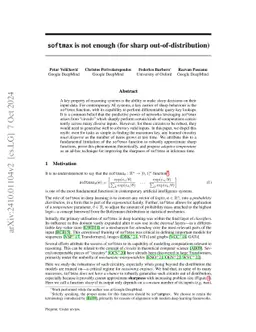 Softmax is not Enough (for Sharp Size Generalisation)