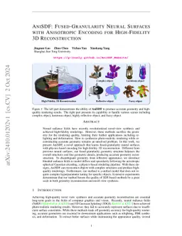 AniSDF: Fused-Granularity Neural Surfaces with Anisotropic Encoding for High-Fidelity 3D Reconstruction
