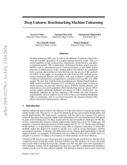 Deep Unlearn: Benchmarking Machine Unlearning for Image Classification