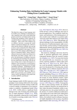 Enhancing Training Data Attribution for Large Language Models with
  Fitting Error Consideration