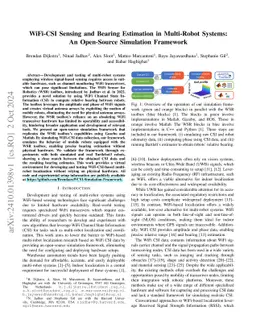 WiFi-CSI Sensing and Bearing Estimation in Multi-Robot Systems: An
  Open-Source Simulation Framework