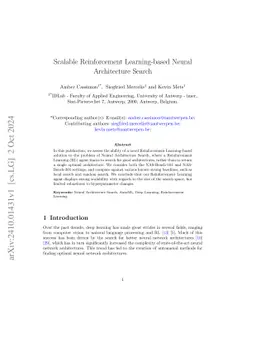 Scalable Reinforcement Learning-based Neural Architecture Search