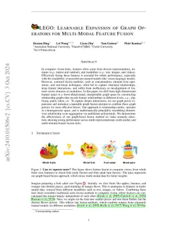 Learnable Expansion of Graph Operators for Multi-Modal Feature Fusion