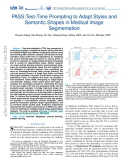 PASS:Test-Time Prompting to Adapt Styles and Semantic Shapes in Medical
  Image Segmentation