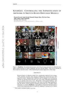 KnobGen: Controlling the Sophistication of Artwork in Sketch-Based Diffusion Models
