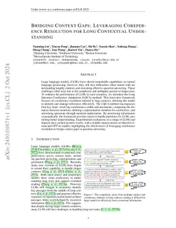 Bridging Context Gaps: Leveraging Coreference Resolution for Long Contextual Understanding