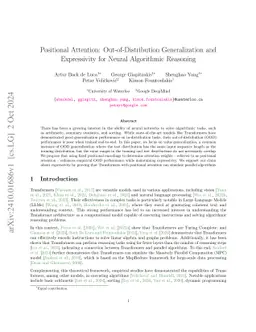 Positional Attention: Expressivity and Learnability of Algorithmic Computation