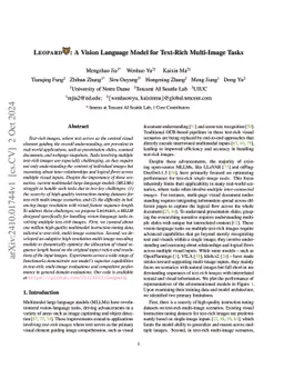 Leopard: A Vision Language Model For Text-Rich Multi-Image Tasks