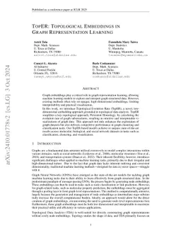 TopER: Topological Embeddings in Graph Representation Learning
