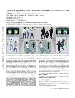 EgoAvatar: Egocentric View-Driven and Photorealistic Full-body Avatars