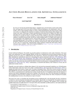 Auction-Based Regulation for Artificial Intelligence
