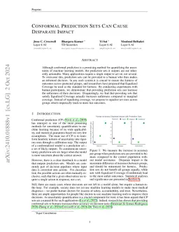 Conformal Prediction Sets Can Cause Disparate Impact