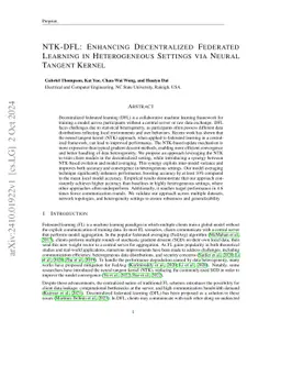 NTK-DFL: Enhancing Decentralized Federated Learning in Heterogeneous Settings via Neural Tangent Kernel