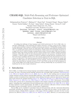 CHASE-SQL: Multi-Path Reasoning and Preference Optimized Candidate
  Selection in Text-to-SQL