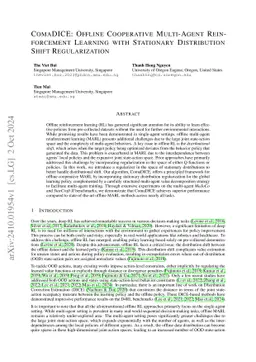 ComaDICE: Offline Cooperative Multi-Agent Reinforcement Learning with
  Stationary Distribution Shift Regularization