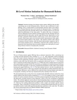 Bi-Level Motion Imitation for Humanoid Robots