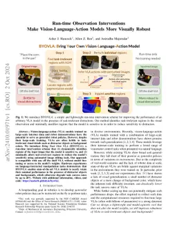 Run-time Observation Interventions Make Vision-Language-Action Models
  More Visually Robust