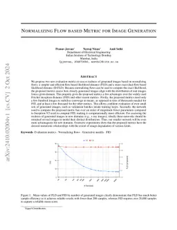 Normalizing Flow-Based Metric for Image Generation