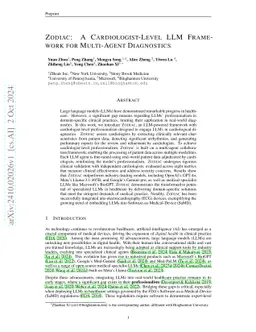 Zodiac: A Cardiologist-Level LLM Framework for Multi-Agent Diagnostics