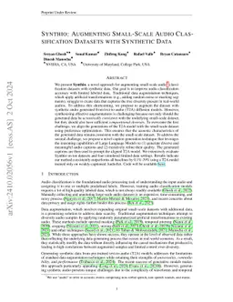 Synthio: Augmenting Small-Scale Audio Classification Datasets with Synthetic Data