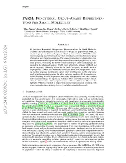 FARM: Functional Group-Aware Representations for Small Molecules