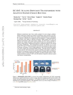 EC-DIT: Scaling Diffusion Transformers with Adaptive Expert-Choice Routing