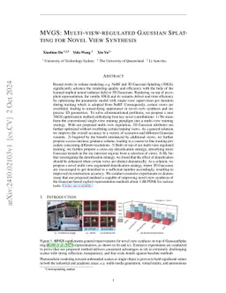 Multi-viewregulated gaussian splatting for novel view synthesis