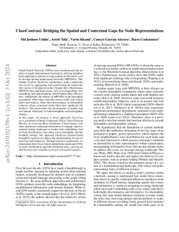 SCNode: Spatial and Contextual Coordinates for Graph Representation Learning