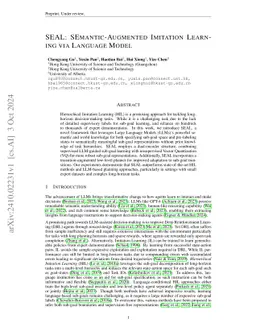 SEAL: SEmantic-Augmented Imitation Learning via Language Model