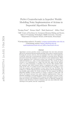 Perfect Counterfactuals in Imperfect Worlds: Modelling Noisy Implementation of Actions in Sequential Algorithmic Recourse