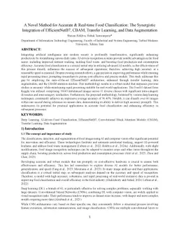 A Novel Method for Accurate & Real-time Food Classification: The
  Synergistic Integration of EfficientNetB7, CBAM, Transfer Learning, and Data
  Augmentation