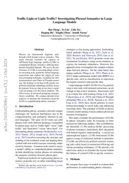 Traffic Light or Light Traffic? Investigating Phrasal Semantics in Large
  Language Models