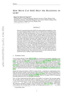 How Much Can RAG Help the Reasoning of LLM?