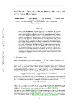 PnP-Flow: Plug-and-Play Image Restoration with Flow Matching