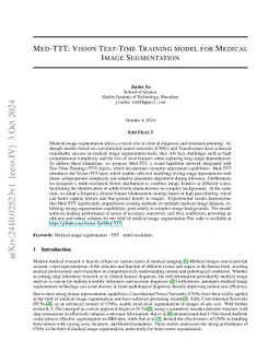 Med-TTT: Vision Test-Time Training model for Medical Image Segmentation