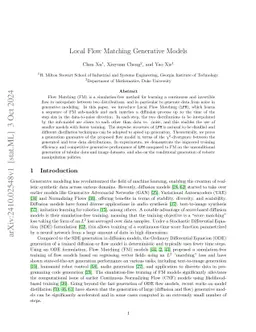 Local Flow Matching Generative Models