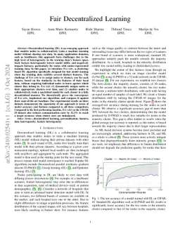 Fair Decentralized Learning