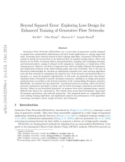 Beyond Squared Error: Exploring Loss Design for Enhanced Training of
  Generative Flow Networks